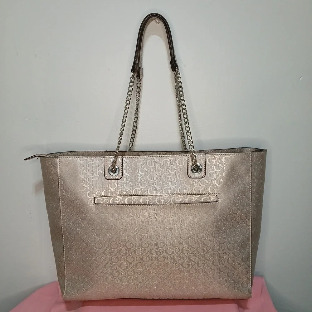 GUESS Quincey Lilac Large Tote No Call Out Original Baddie Bad 